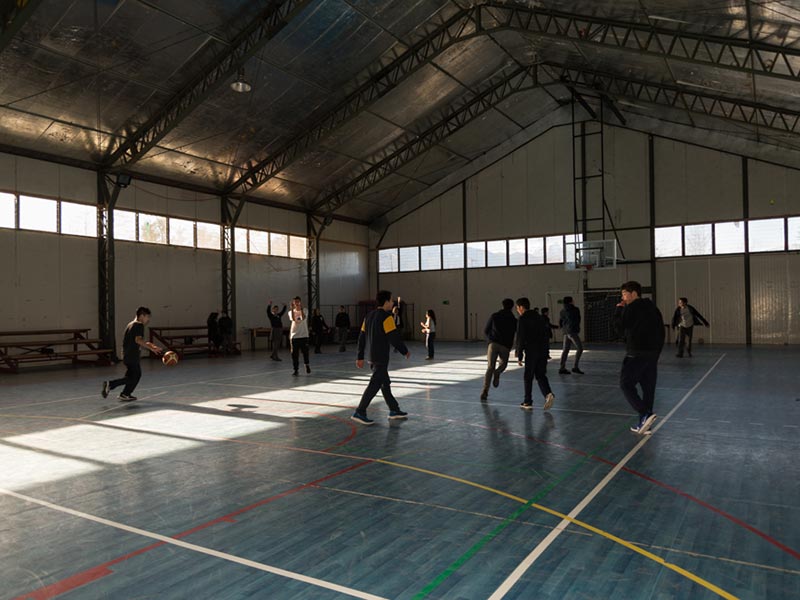 gimnasio colegio sta aysén